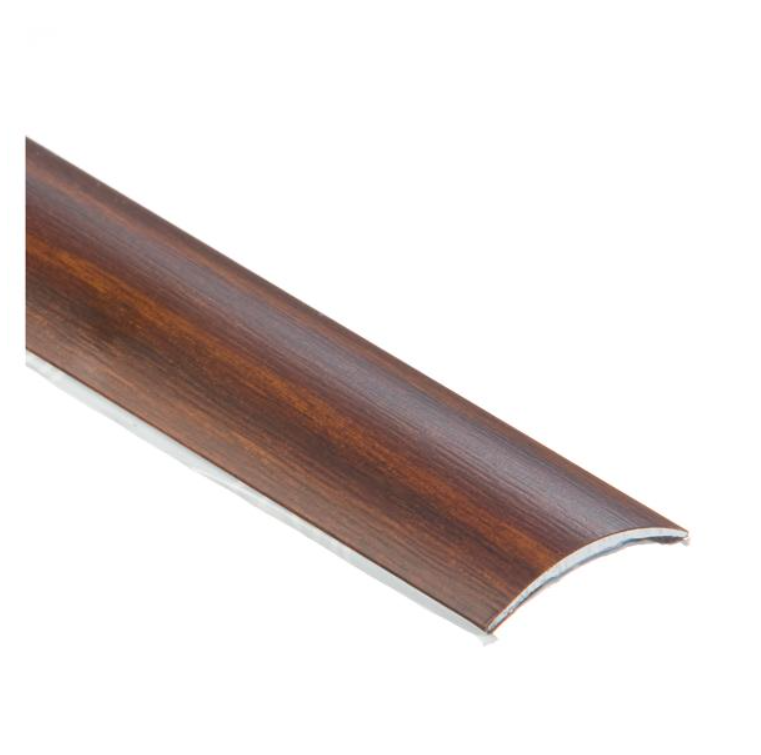 Profil AL prechodový 30mm,fólia Orech 22, 2,7mm, samolepiaci oblý, LP030K