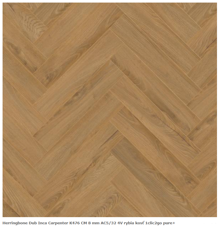 KRONO ORIGINAL,Herringbone Dub Inca Carpenter K476,HO 8mm, AC5/32, 4V rybia kosť