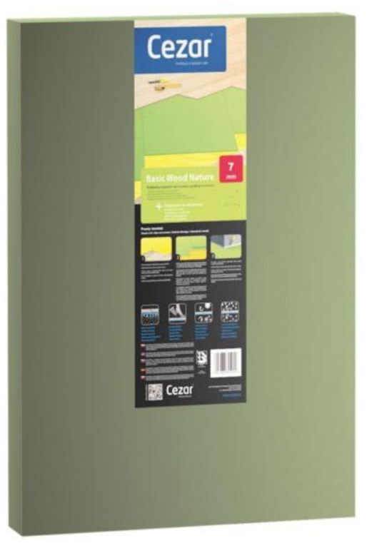 Podložka CEZAR BASIC WOOD NATUR 7mm drevovláknitá - hobra