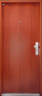 Bezpečnostné bytové dvere SECURIDO hladké F3/B - orech